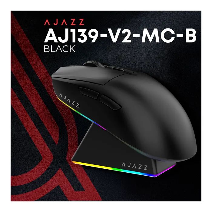 Мишка Ajazz AJ139 V2 MC Wireless/Bluetooth/USB White (AJ139-V2-MC-W) зображення 6