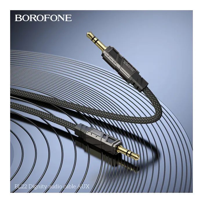 Кабель мультимедійний 3.5mm M to 3.5mm M 1.0m black BOROFONE (6941991117725) зображення 4