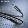 Кабель мультимедійний 3.5mm M to 3.5mm M 1.0m black BOROFONE (6941991117725) зображення 4