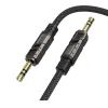 Кабель мультимедійний 3.5mm M to 3.5mm M 1.0m black BOROFONE (6941991117725)