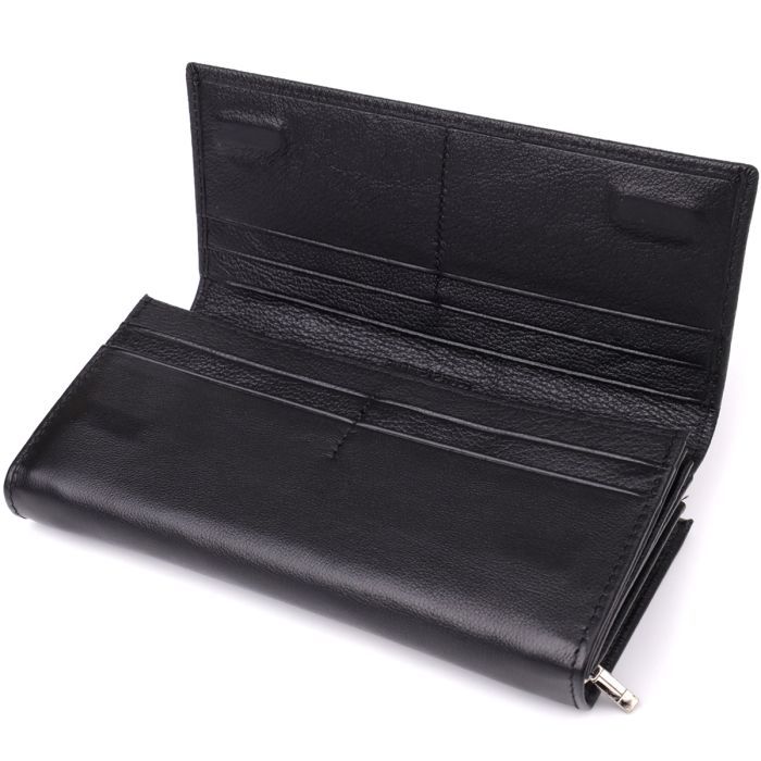 Гаманець ST Leather З натуральної шкіри Чорний (23112) зображення 5