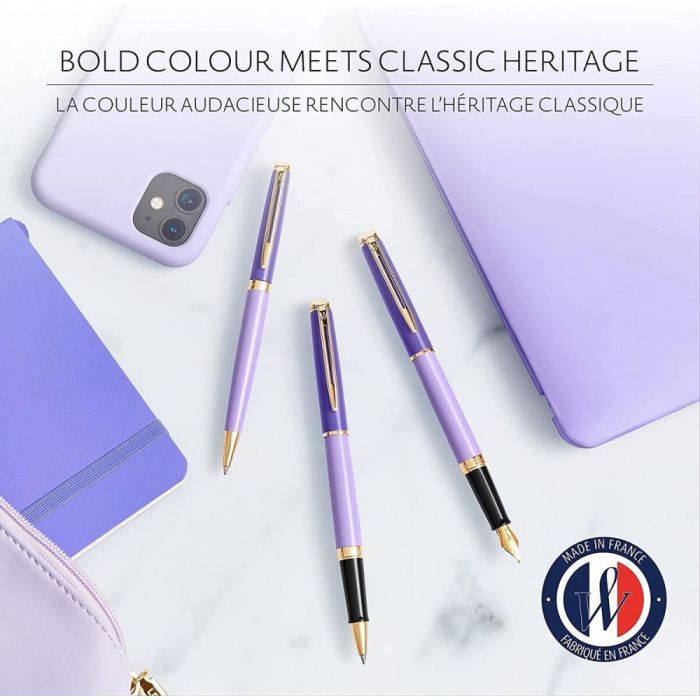 Ручка перьевая Waterman HEMISPHERE Colour Blocking Purple GT  FP F (12 580) изображение 9