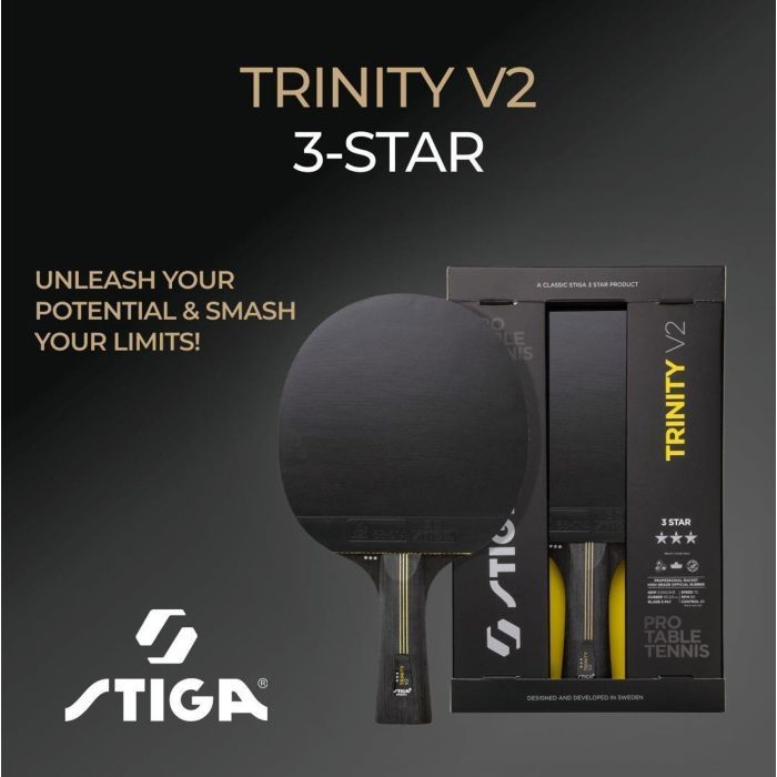 Ракетка для настільного тенісу Stiga Ракетка для настільного тенісу Stiga Trinity 3 Star ver.2 FL (1213-1208-3 (931706) зображення 7