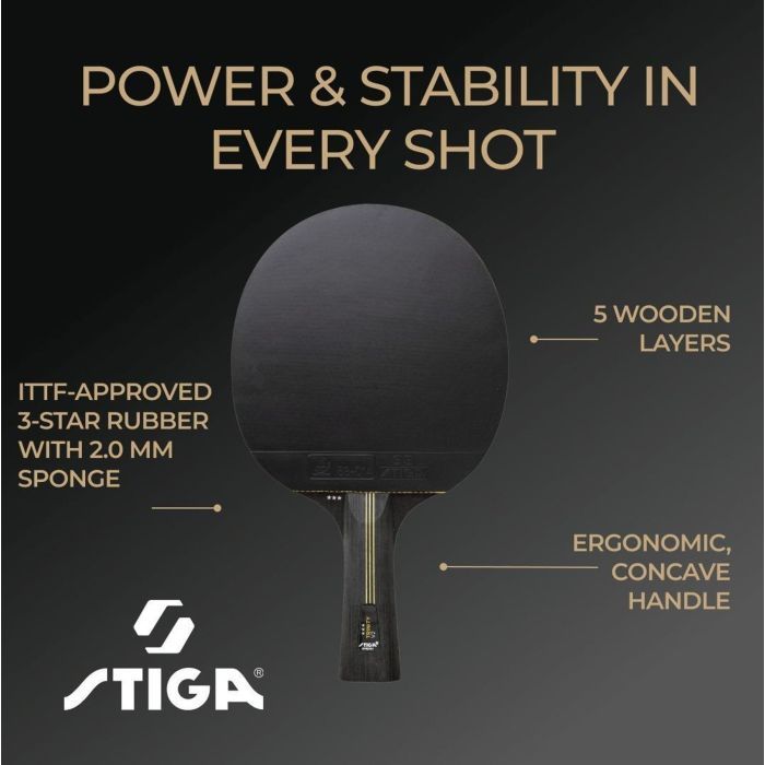 Ракетка для настільного тенісу Stiga Ракетка для настільного тенісу Stiga Trinity 3 Star ver.2 FL (1213-1208-3 (931706) зображення 9