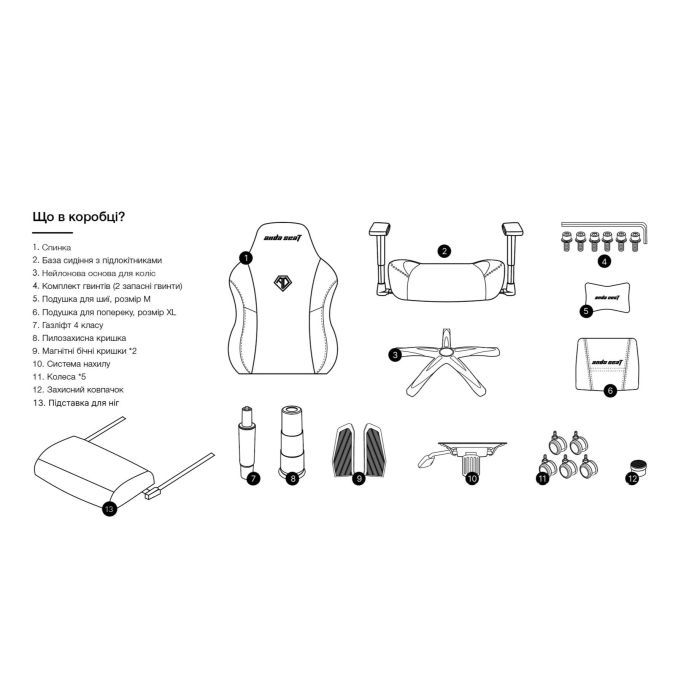 Крісло ігрове Anda Seat Luna Pro Fabric Size L Dark Gray (AD18T-44-GB-F) зображення 12