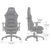 Крісло ігрове Anda Seat Luna Pro Fabric Size L Dark Gray (AD18T-44-GB-F) зображення 8