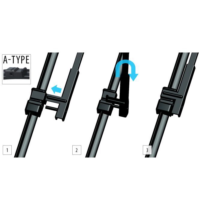 Щетка стеклоочистителя OXIMO 550+400 мм (WA450600) изображение 2
