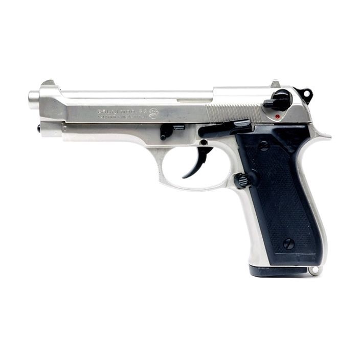 Стартовый пистолет Bruni 92 Nikel cal.9 РАК ST (1305N)