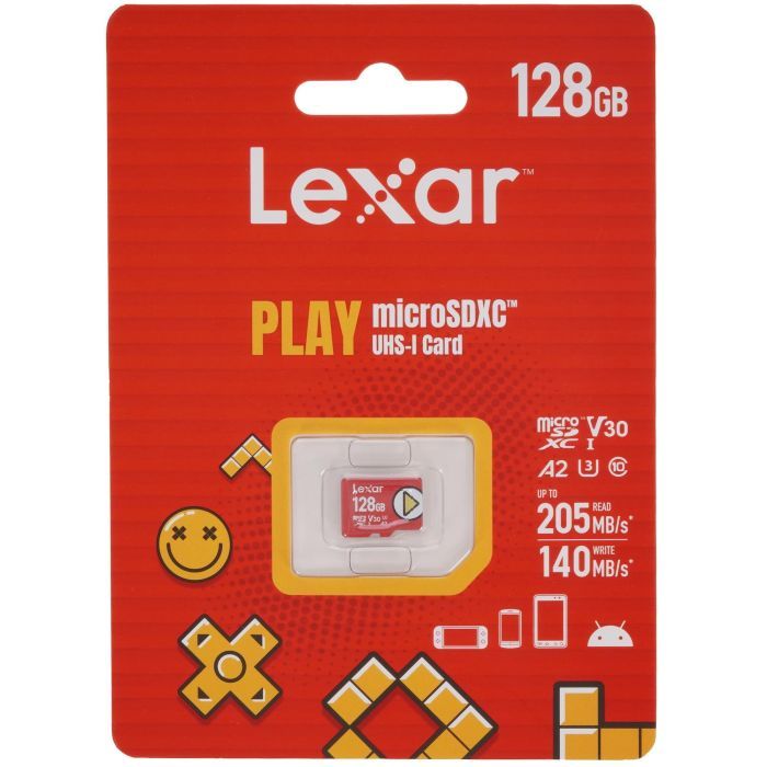 Карта пам'яті Lexar 128GB microSDXC class 10 UHS-I U3 V30 A2 Play (LMSPLAY128G-BNSNG) зображення 2