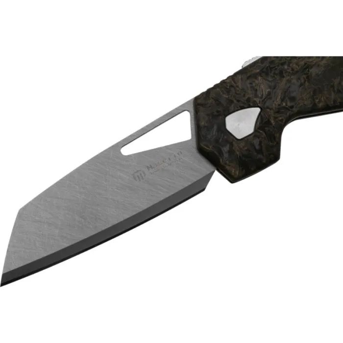 Ніж Maserin W1 Tungsteno, карбід вольфрама, fat carbon, чорно-зол (373/WTG) зображення 3