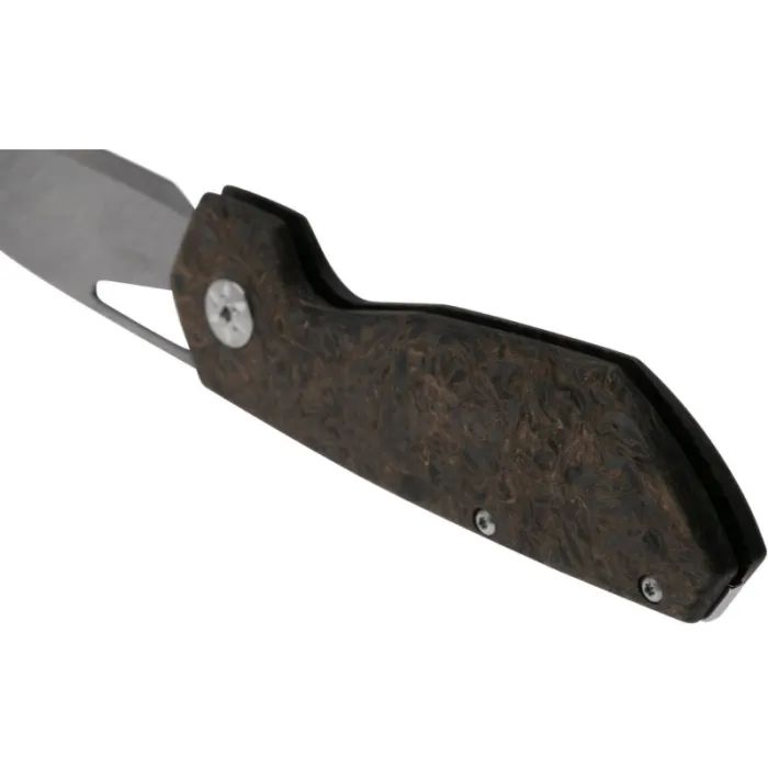 Ніж Maserin W1 Tungsteno, карбід вольфрама, fat carbon, чорно-зол (373/WTG) зображення 5