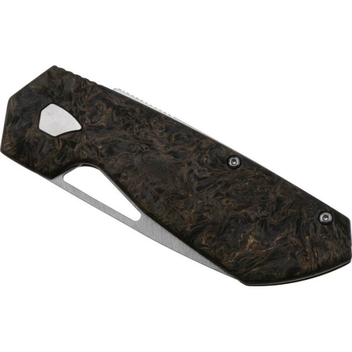 Ніж Maserin W1 Tungsteno, карбід вольфрама, fat carbon, чорно-зол (373/WTG) зображення 7