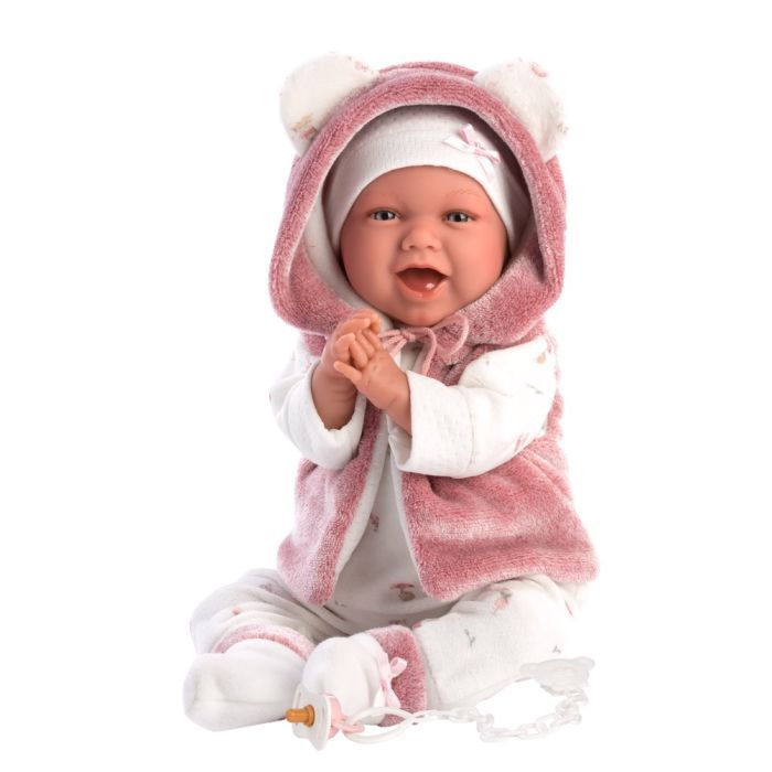 Пупс Llorens Mimi Rn Sonrisas Chaqueta Fuxia, 40 см (74070)