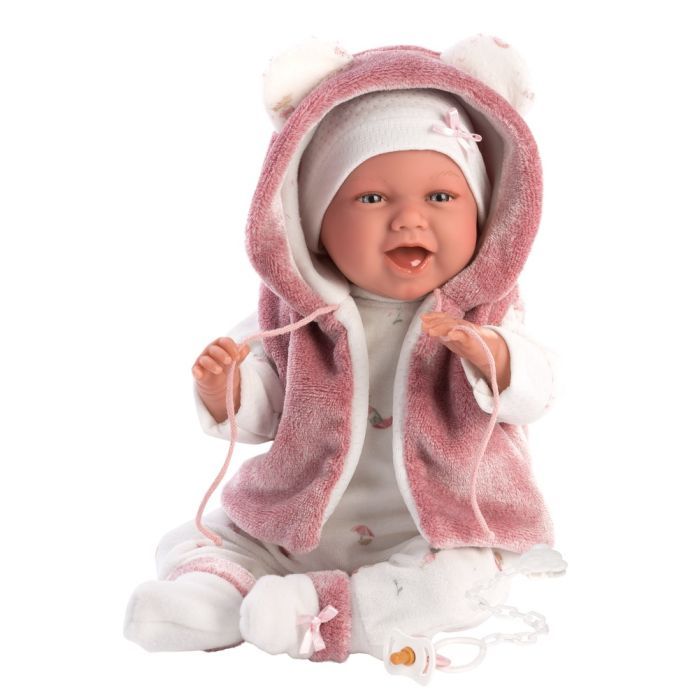Пупс Llorens Mimi Rn Sonrisas Chaqueta Fuxia, 40 см (74070) зображення 2