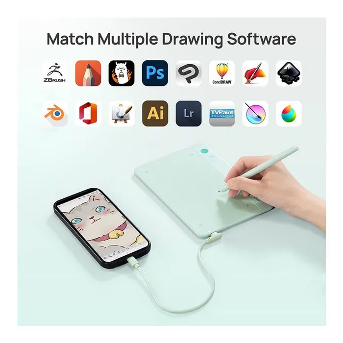 Графический планшет Parblo Ninos NEO Green (NINOSNEO) изображение 4