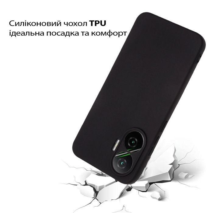 Чохол до мобільного телефона BeCover Silicone Poco F7 Black (713776) зображення 4