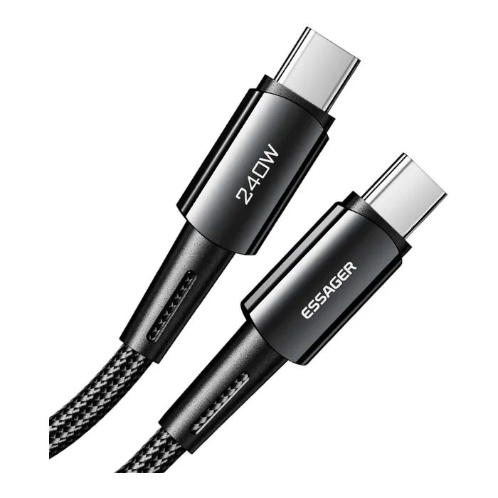 Дата кабель USB-C to USB-C 1.0m 240W Essager (EXCTT3-CG0G-P)