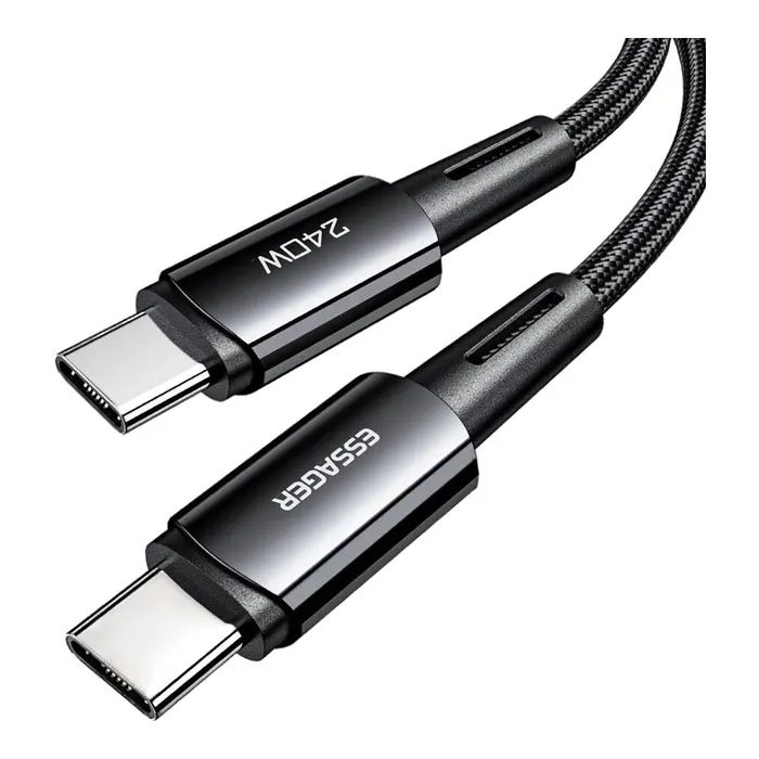 Дата кабель USB-C to USB-C 1.0m 240W Essager (EXCTT3-CG0G-P) изображение 2