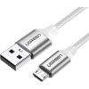 Дата кабель USB 2.0 AM to Micro 5P 1.5m 2A US290 white Ugreen (60152) изображение 2