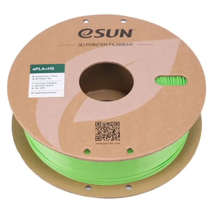 Пластик для 3D-принтера eSUN PLA+ NEON 1.75мм, 1кг, green (PLA+P175V1) зображення 3