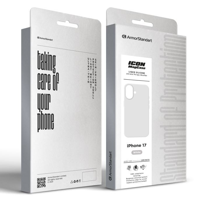 Чехол для мобильного телефона Armorstandart ICON2 MagCase Apple iPhone 17 White (ARM86673) изображение 2