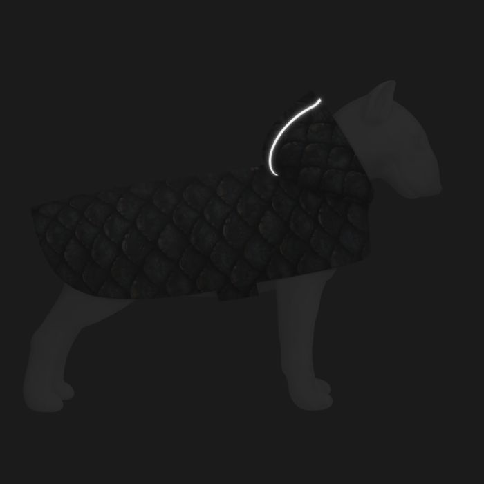 Дождевик для животных WAUDOG Clothes с капюшоном "Луска" S (356-0179) изображение 4