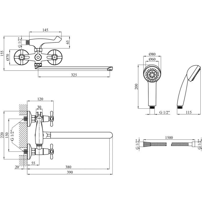 Смеситель Kroner Royce-C070 (CV029047) изображение 8