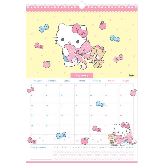 Календарь Kite планер настенный Hello Kitty 2026 год (HK26-440) изображение 7