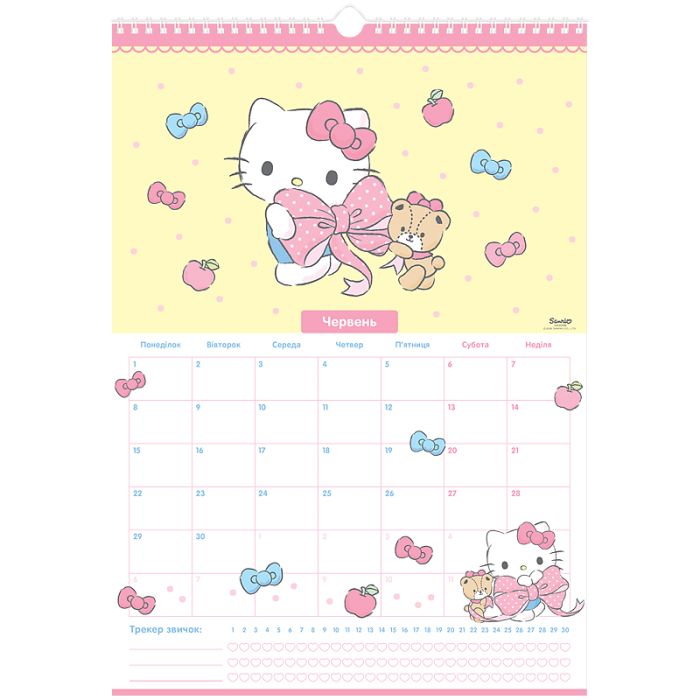 Календар Kite планер настінний Hello Kitty 2026 рік (HK26-440) зображення 7