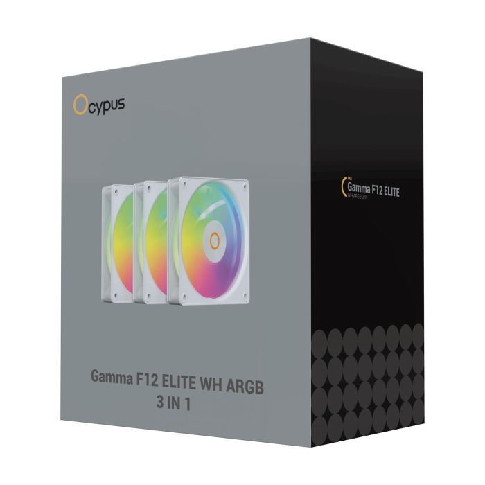 Кулер до корпусу OCYPUS GAMMA F12 ELITE WH A (GAMMA-F12-WH3AM00E-GL) зображення 8