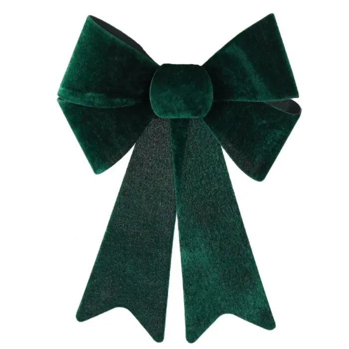 Украшение декоративное Chomik бант велюр, 23х38 см, зелений (5900779893221) изображение 2