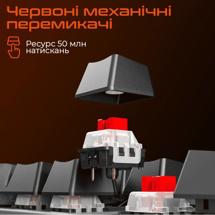 Клавиатура Meetion MK009 RD USB Type-C Black (MT-MK009RD-A-RUA) изображение 2