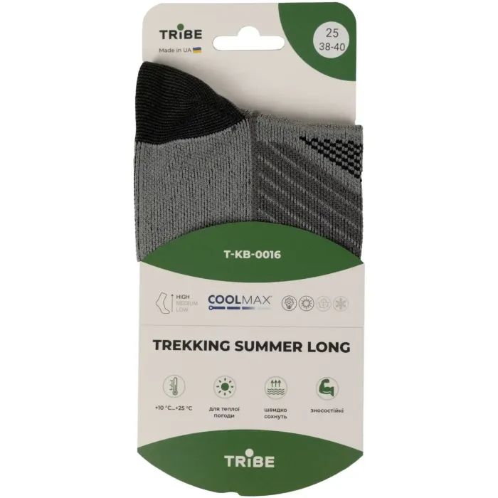 Носки Tribe Trekking Summer Long T-KB-0016-olive, 38-40 (T-KB-0016-olive-38-40) изображение 9