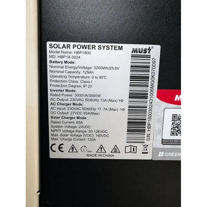 Зарядна станція Must 3000W, 3200Wh (HBP18-3024) зображення 8