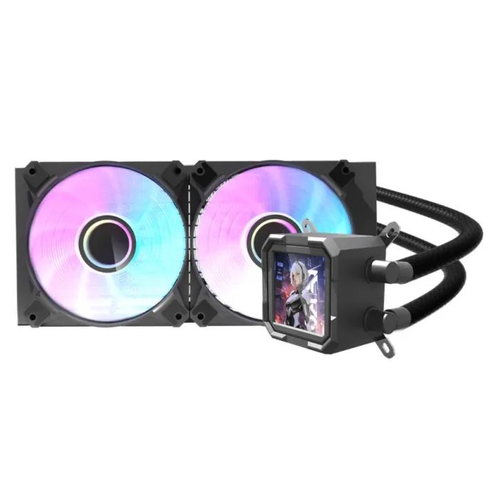 Система жидкостного охлаждения DARKFLASH DV240S BLACK изображение 2