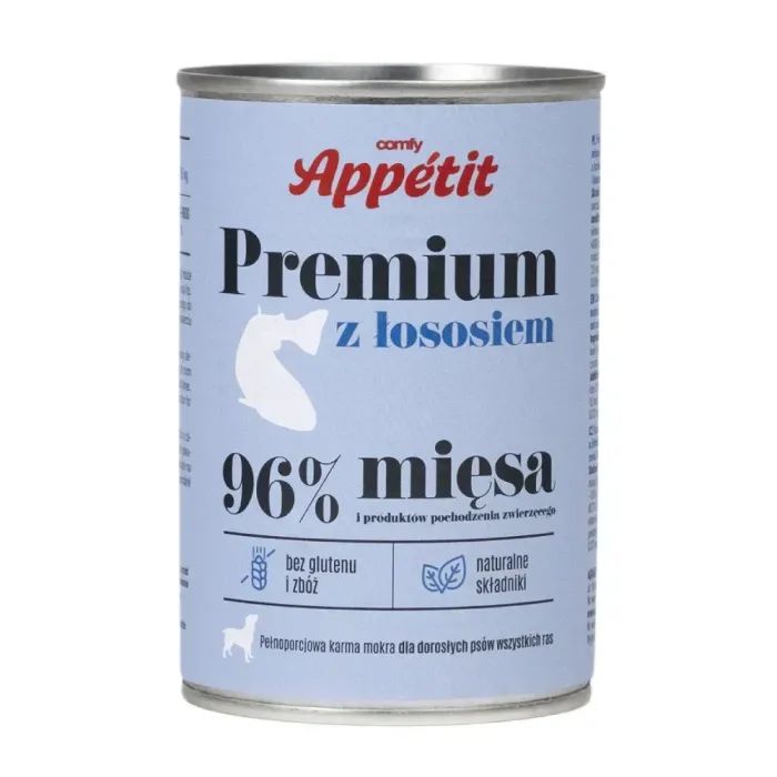 Консервы для собак Comfy Appetit Premium с лососем 400 г (5905546340588)