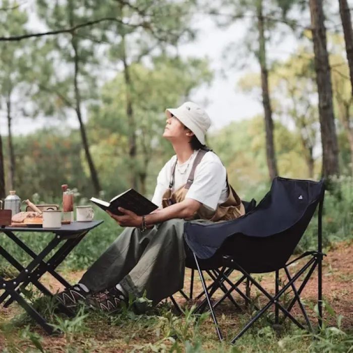 Стул складной Naturehike Stellaluna T01 CNH23JU13002, L, чорний (6975641889038) изображение 5