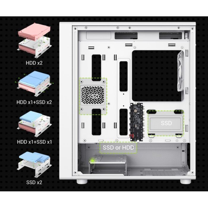 Корпус для ПК Gamemax AERIS 330 GW изображение 11