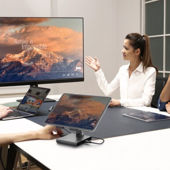 Порт-реплікатор J5create Dock-Station Ipad USB-C 8-in-1 (HDMI/PD/картридер/USB-A/USB-C/Audio) (JTS224-N) зображення 12