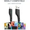 Дата кабель USB 2.0 AM to USB-C 1.0m 3A black Essager (EXCT-LS01) изображение 4