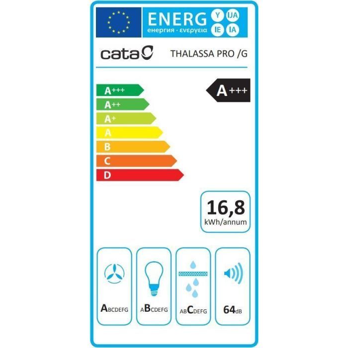 Витяжка кухонна Cata Thalassa Pro 800 GBK (02138407) зображення 3