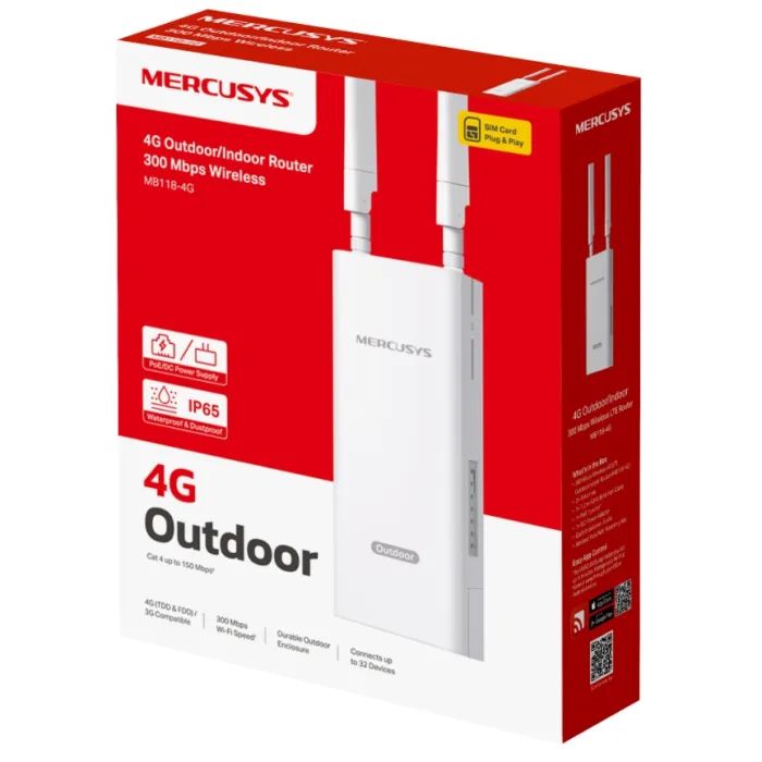 Маршрутизатор Mercusys MB118-4G зображення 3