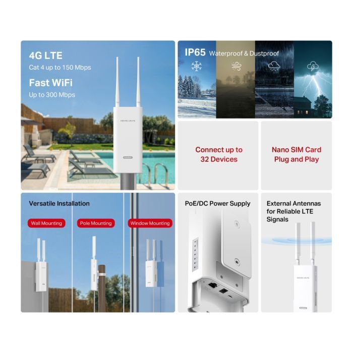 Маршрутизатор Mercusys MB118-4G зображення 5