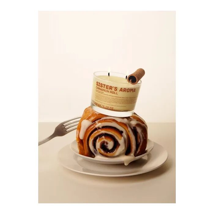 Ароматична свічка Sister's Aroma Cinnamon Roll 150 г (4820227786367) зображення 4