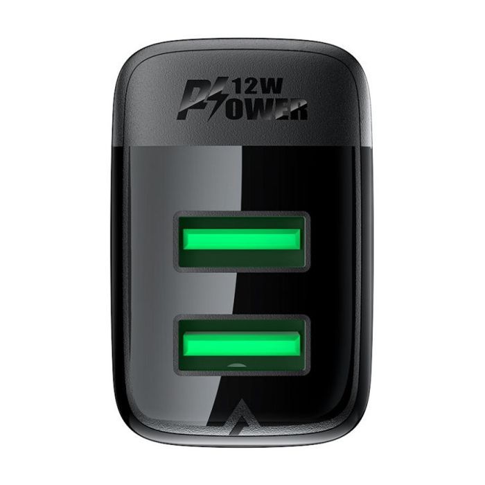 Зарядное устройство Acefast 2xUSB 12W A86 black (6974316283270) изображение 5