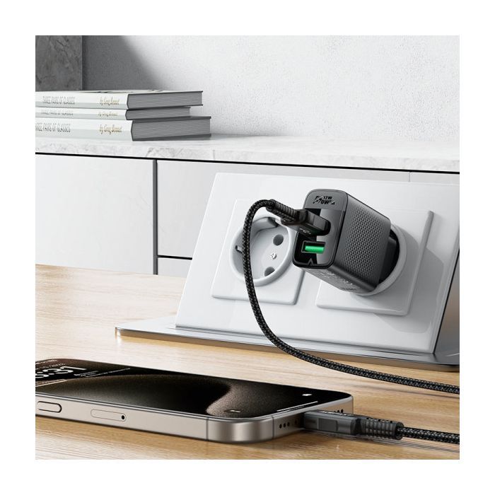 Зарядное устройство Acefast 2xUSB 12W A86 black (6974316283270) изображение 7