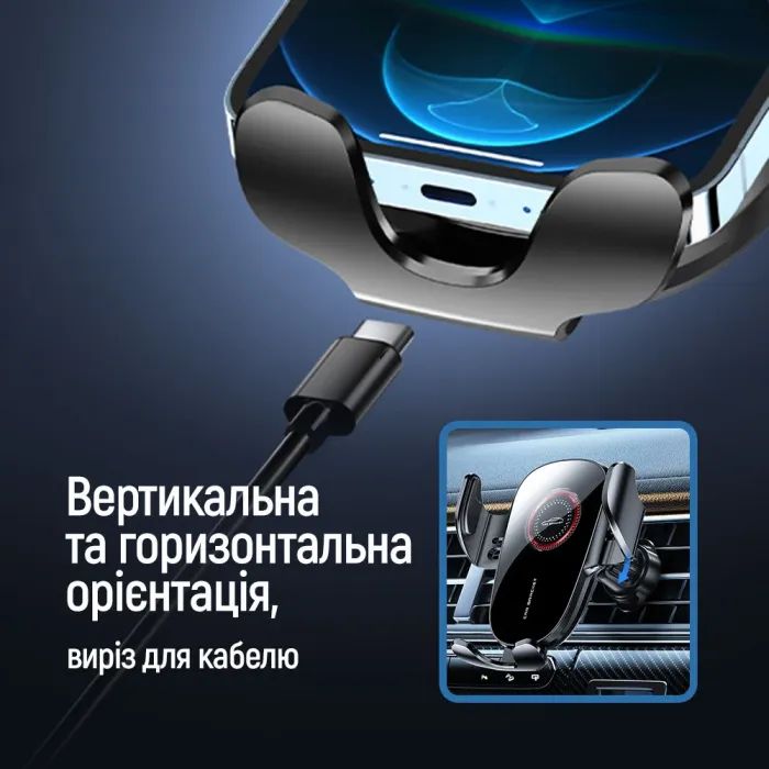 Универсальный автодержатель ColorWay ClampSnap Holder Black (CW-CHMH19-BK) изображение 9