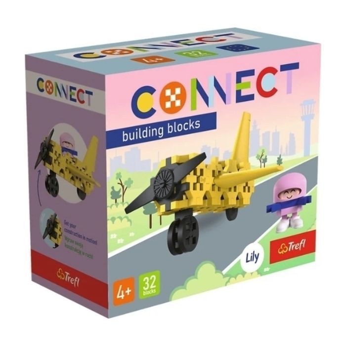 Конструктор Trefl Connect Самолет 32 детали (5900511620429)