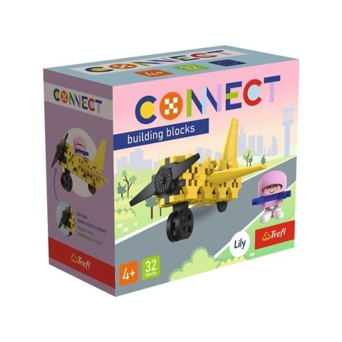 Конструктор Trefl Connect Літак 32 деталі (5900511620429) зображення 5