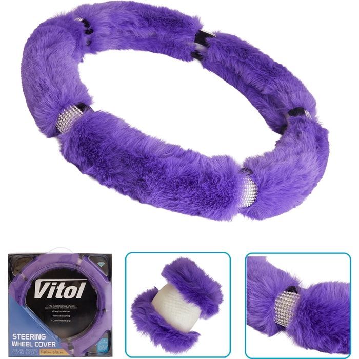 Чохол на руль VITOL M пурпур. (VLOD-24FA6 PRL M) зображення 5